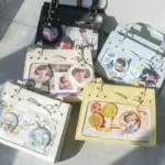 White Rectangular Ita Bag on Display Stand