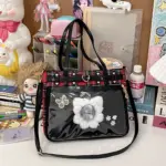 Ita Bag with White Fur Heart Frame Ita Bag with White Fur Heart Frame