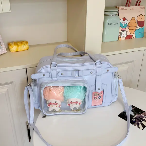 ita bag worn as crossbody at anime convention