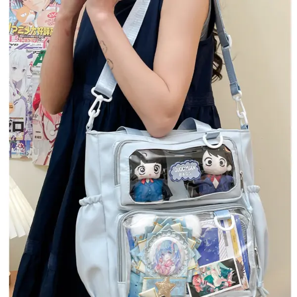 Light Blue Ita Bag Side Angle Display Light Blue Ita Bag Side Angle Display