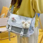 Light Blue Star Ita Bag Worn Outfit