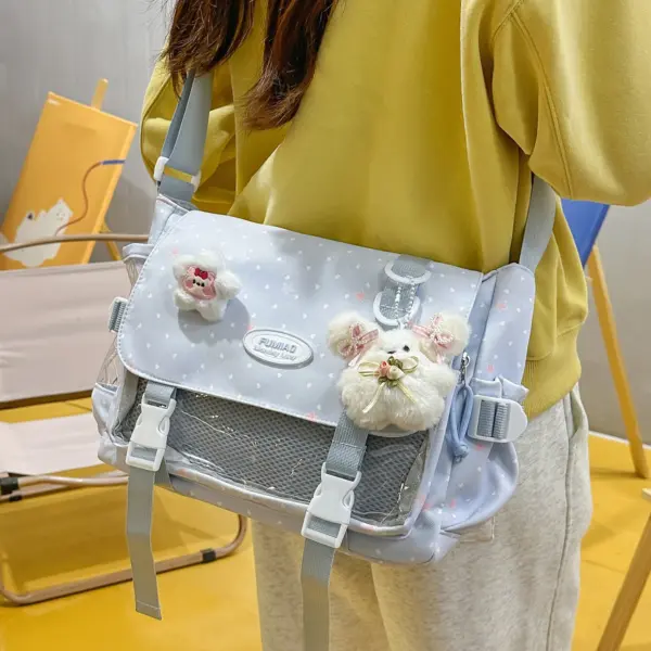 Light Blue Star Ita Bag Worn Outfit