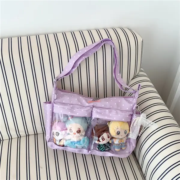 Light Purple Polka Dot Ita Bag