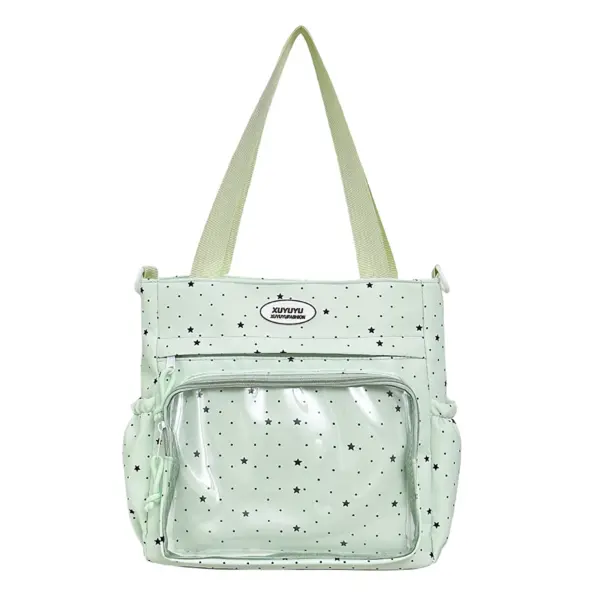 Mint Green Star Print Ita Bag – Pastel KawaIi