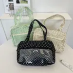 Overhead View of Polka Dot Ita Bags