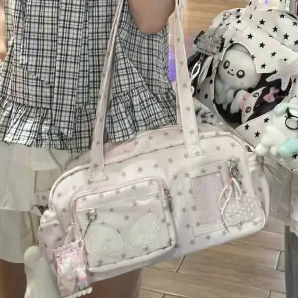 Person Holding White Wing Ita Bag