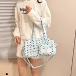 Wearing Light Blue Ita Bag Crossbody