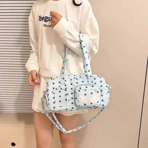 Wearing Light Blue Ita Bag Crossbody