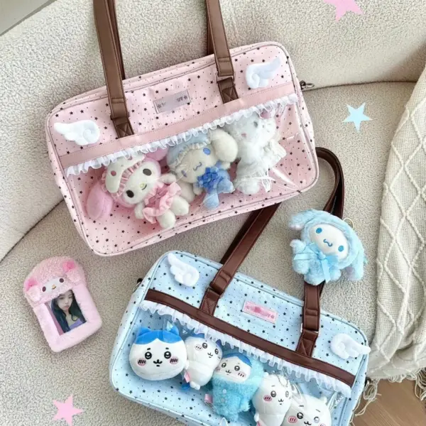 Ita Bag Detail with Plush Characters