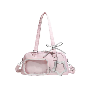 Pink Clear Window Ita Bag Pink Clear Window Ita Bag