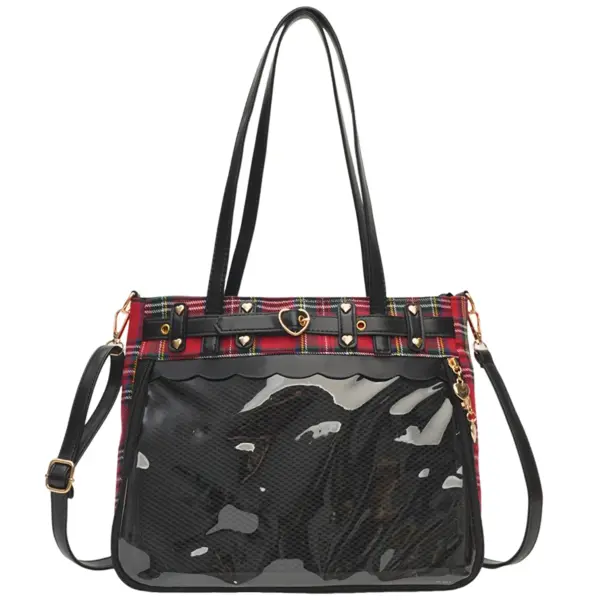 Red Checkered Ita Bag — Main Product Red Checkered Ita Bag — Main Product