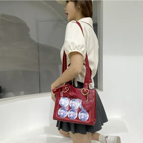 ita bag back pocket and zipper detail
