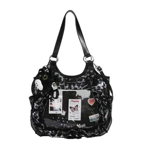 Black Leopard Print Ita Bag