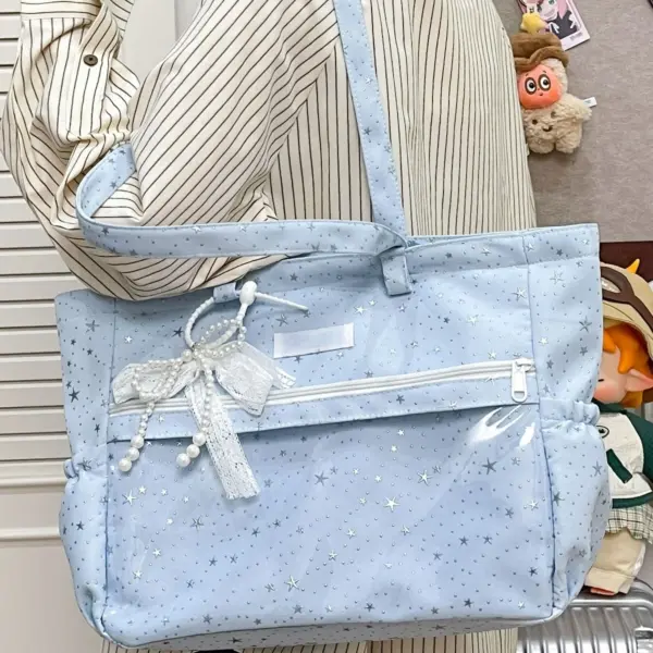 person carrying star ita bag crossbody at convention