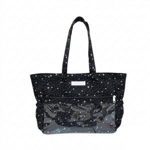 Black Star Print Ita Bag Tote