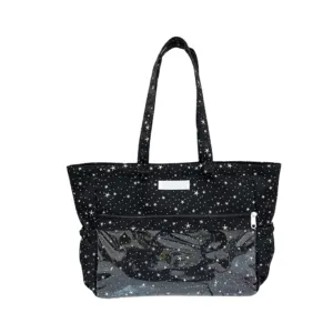 Black Star Print Ita Bag Tote