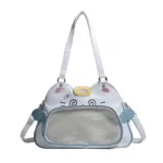 White Cat Head Ita Bag with Clear Window White Cat Head Ita Bag with Clear Window
