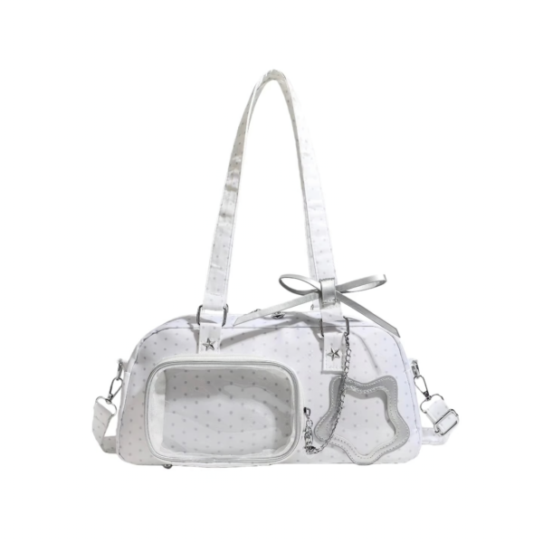 White Clear Window Ita Bag