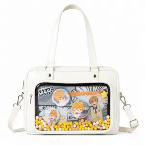 White Clear Window Ita Bag Crossbody White Clear Window Ita Bag Crossbody