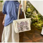White Ita Bag from Elevated Angle White Ita Bag from Elevated Angle