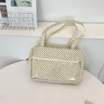 White Polka Dot Ita Bag