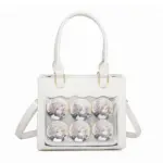 White PU Leather Crossbody Ita Bag