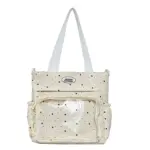 White Star Print Crossbody Ita Bag – Clear PVC Window