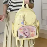 Yellow Ita Backpack Worn on Person