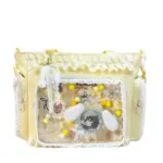 Yellow Lace Trim Ita Bag Crossbody