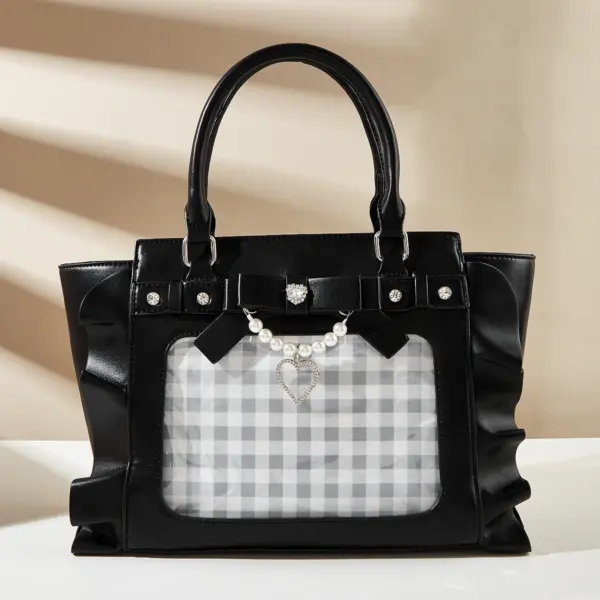 Black Ruffled Ita Bag Variant