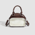 Brown Ita Bag with Clear Window