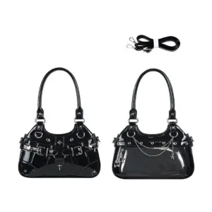 Black Clear Window Crossbody Ita Bag Black Clear Window Crossbody Ita Bag