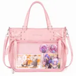 Pink Clear Window Ita Bag Crossbody