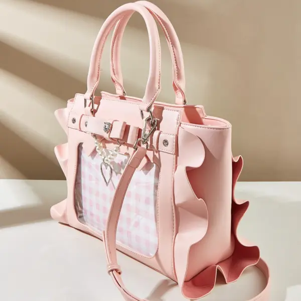 Pink Ita Bag Side Angle View
