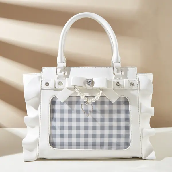 White Ruffled Ita Bag Variant