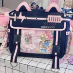 Blue and Pink Cat Ear Ita Bag