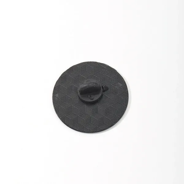 Enamel Pin Back View with Clutch