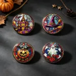Halloween Enamel Pins with Props
