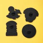 Alien Enamel Pins – Back View with Clutches Alien Enamel Pins – Back View with Clutches