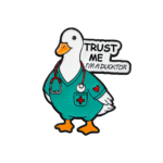Duck Animal Doctor Enamel Pin