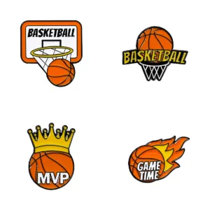 Basketball Enamel Pin Set – 4 Designs