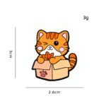 Box Cat Enamel Pin