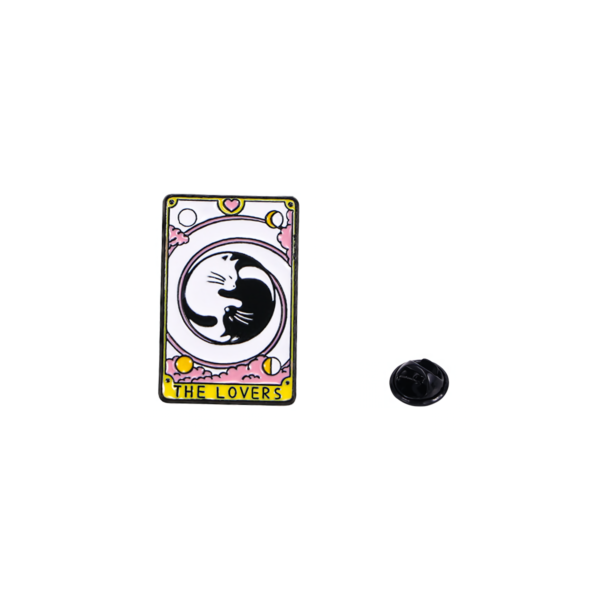 The Lovers Cat Tarot Enamel Pin The Lovers Cat Tarot Enamel Pin