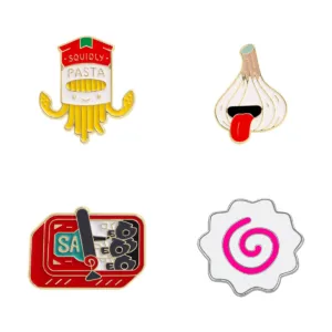 Cute Food Enamel Pin Collection