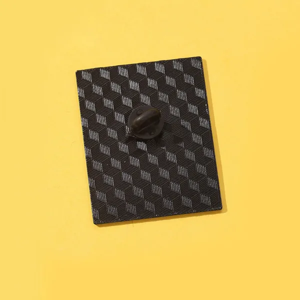 Enamel Pin Back View with Rubber Clutch Enamel Pin Back View with Rubber Clutch