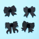 Back View of Halloween Bow Enamel Pins Back View of Halloween Bow Enamel Pins