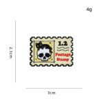 Enamel Pin Postage Stamp Design – Cat Skull Stamp Enamel Pin Postage Stamp Design – Cat Skull Stamp