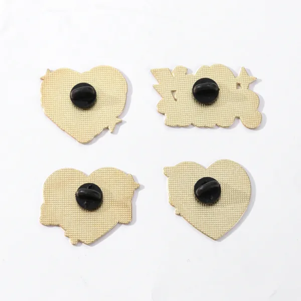 Back View of Enamel Pins