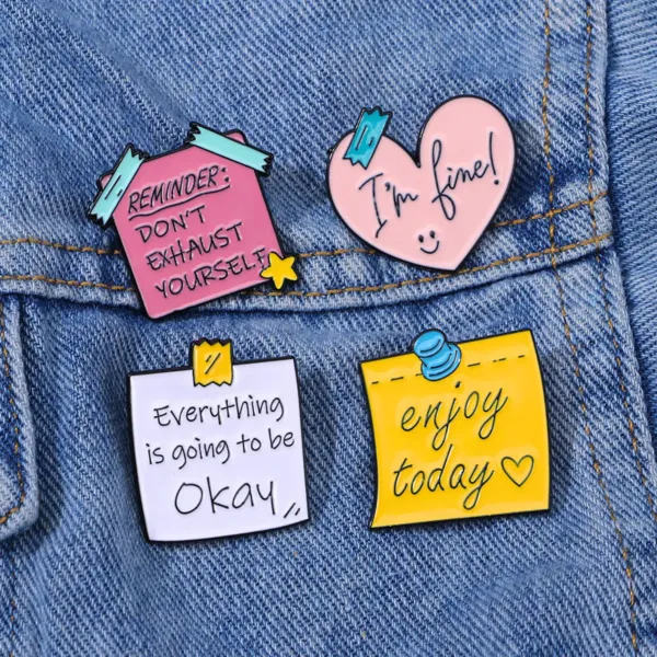 Enamel Pins on Denim Jacket Lifestyle Display