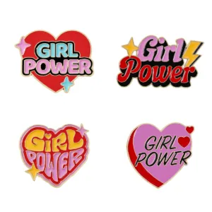 Girl Power Enamel Pin Main Image